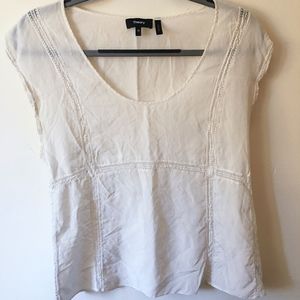 Silk Theory Simplistic White Blouse